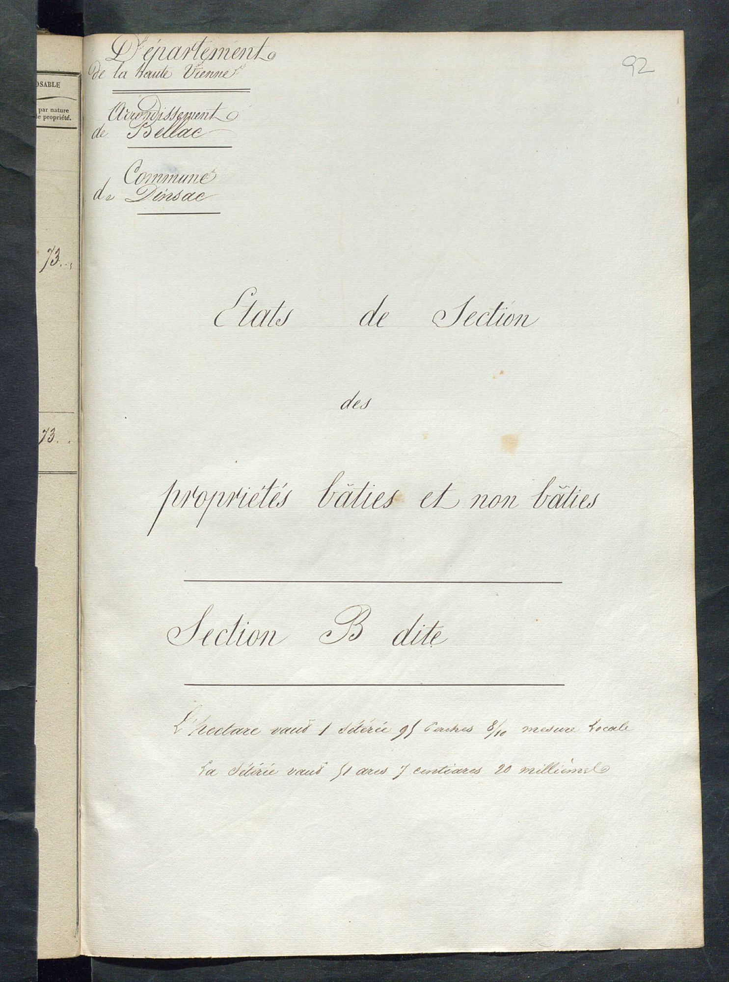 Dinsac 3 P 66 / 2 1839