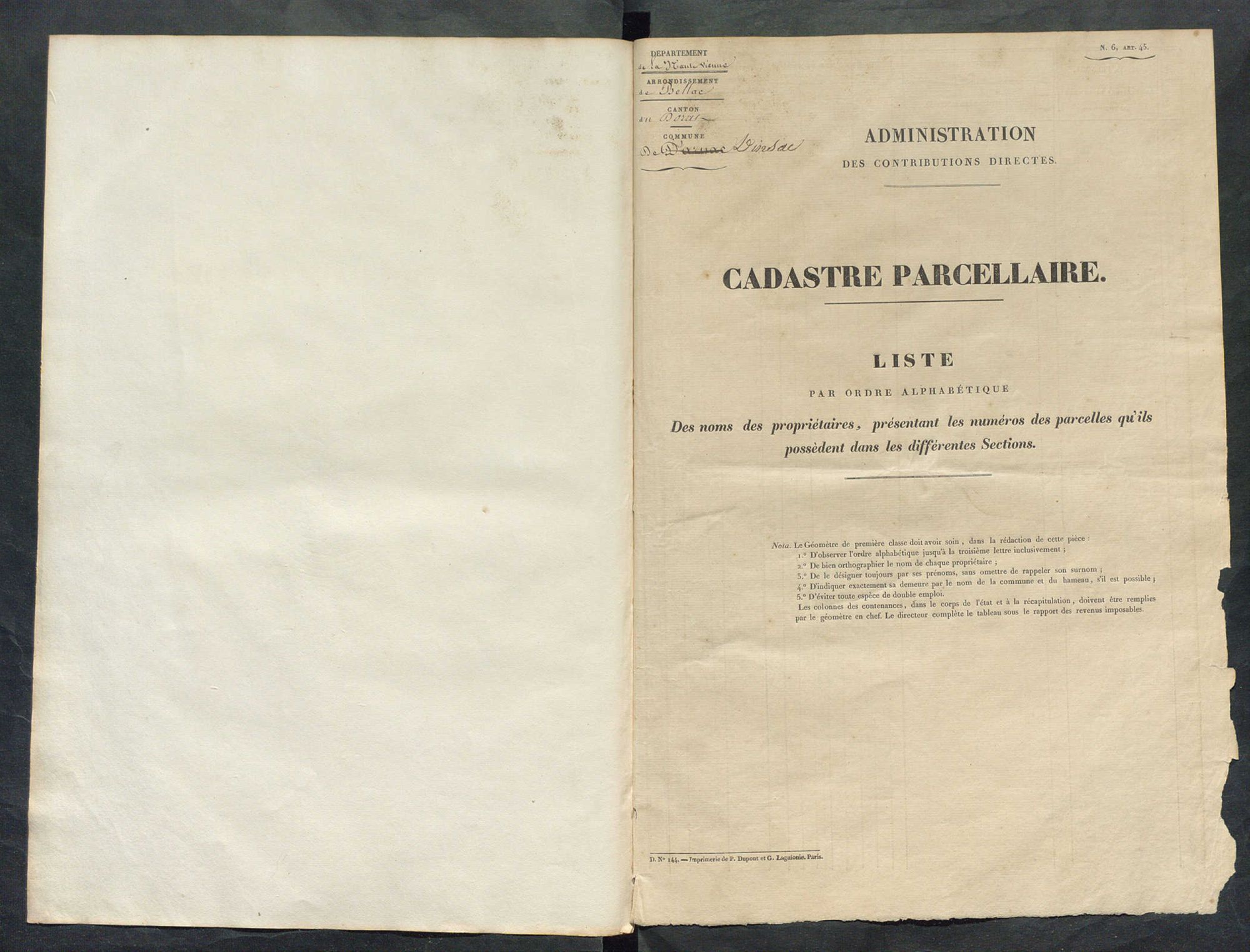 Dinsac 3 P 66 / 2 1839