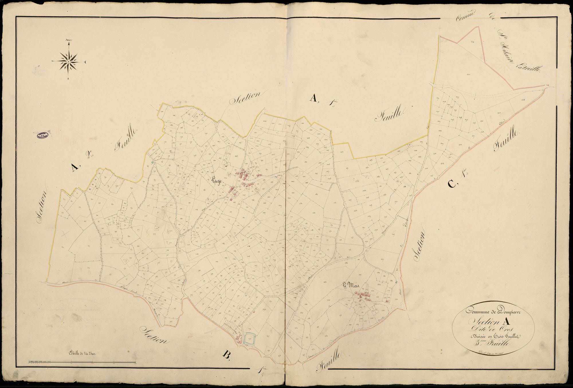 Dompierre-les-Eglises 3 P 67 / 1 1838
