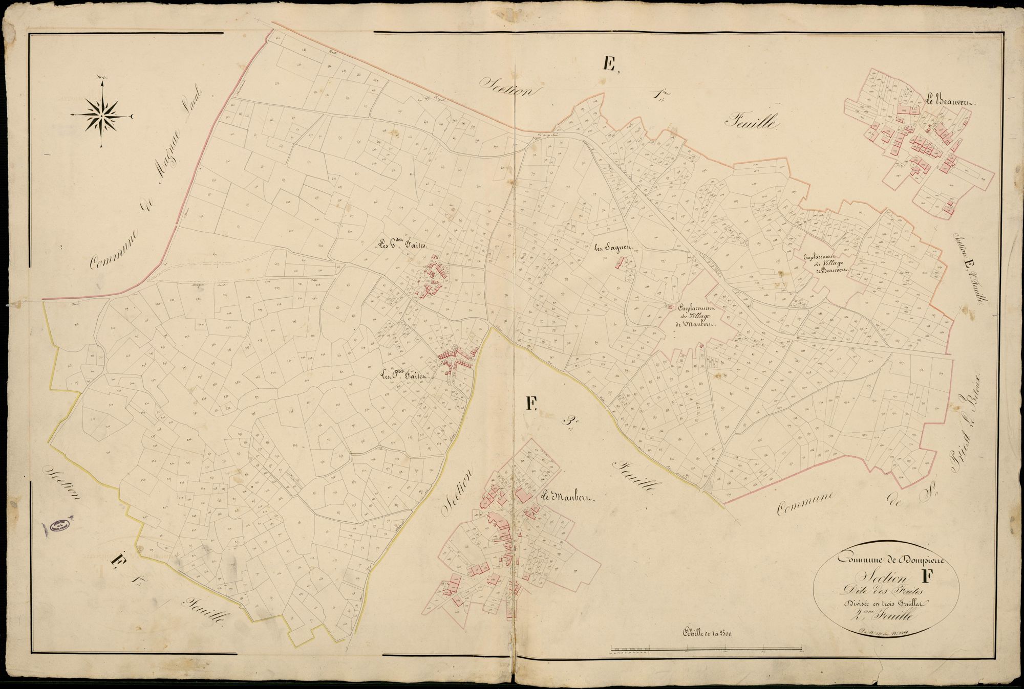 Dompierre-les-Eglises 3 P 67 / 1 1838