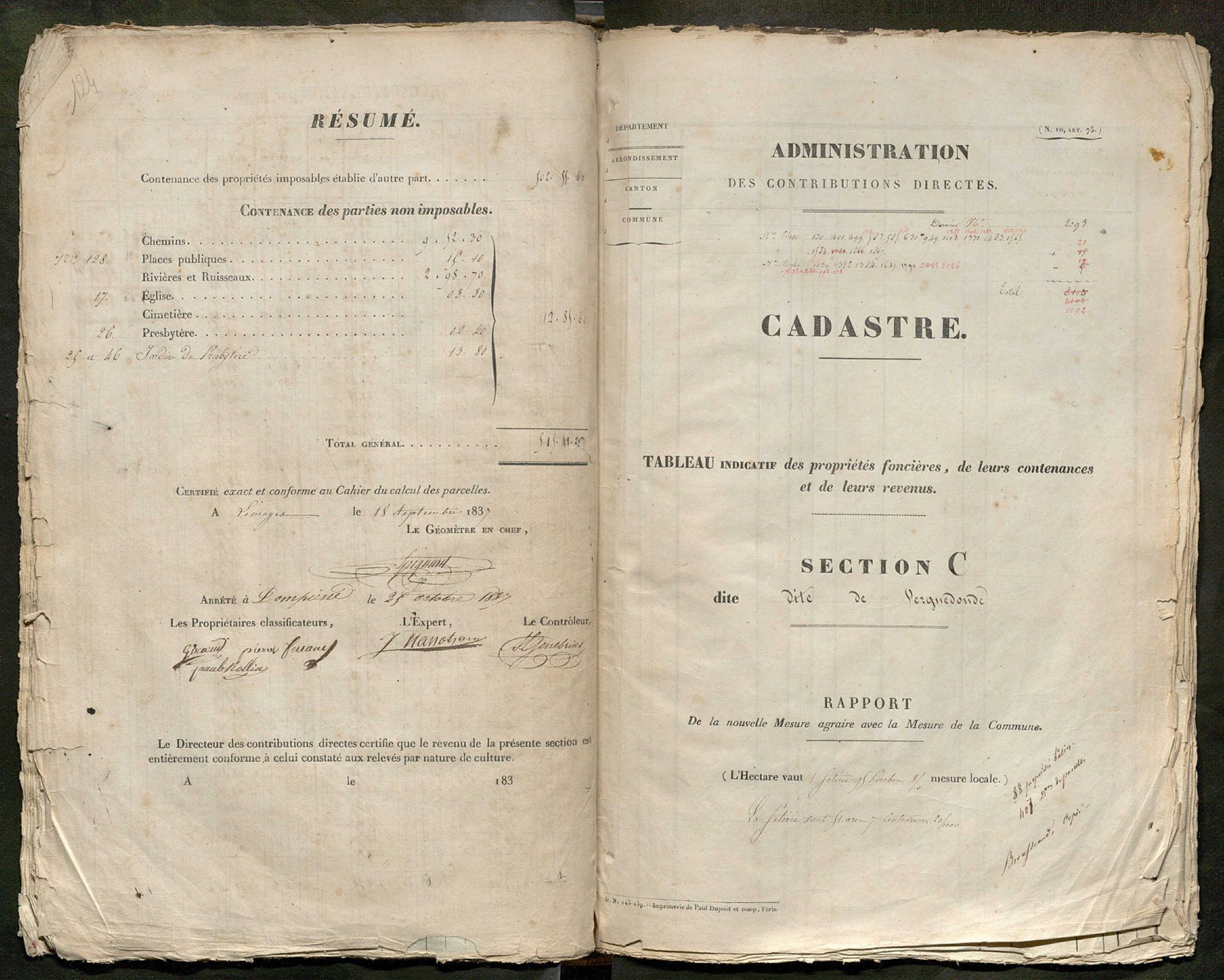 Dompierre-les-Eglises 3 P 67 / 2 1838