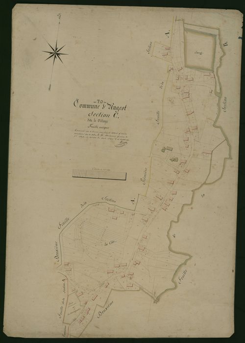 Commune d'Angeot (8 feuilles).