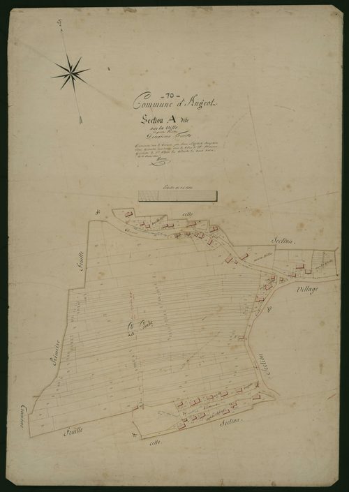 Commune d'Angeot (8 feuilles).