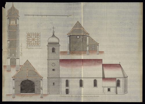 Fontaine (1782-1790), Lachapelle-sous-Chaux (1778-1781), Montreux-Château (1782), Novillars (1768-1773), Pérouse (avec deux plans, 1776-1777), Suarce (1782-1784).