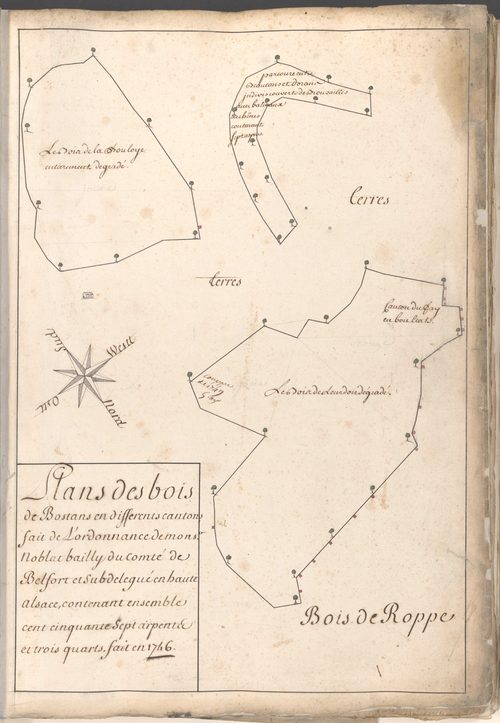Atlas des bois de la subdélégation Belfort.