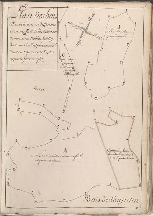Atlas des bois de la subdélégation Belfort.