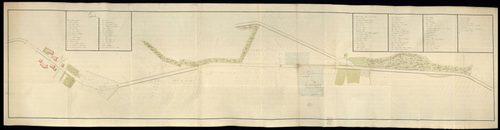 Entretien de la route de Belfort-Montbéliard : état du tracé de la nouvelle chaussée (1767), plans ([vers 1780-1786]).