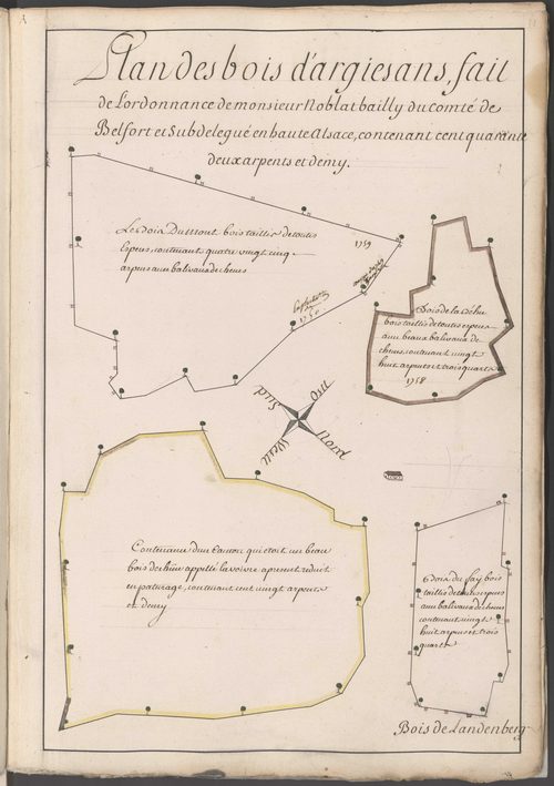 Atlas des bois de la subdélégation Belfort.