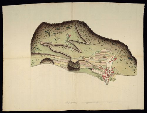 Entretien et rectifications de la route de Delle à Porrentruy par Grandvillars et Bourogne : ordonnance, rapport de l'ingénieur, requêtes, devis, état des « pionniers » et voitures nécessaires aux travaux, plans, correspondance.