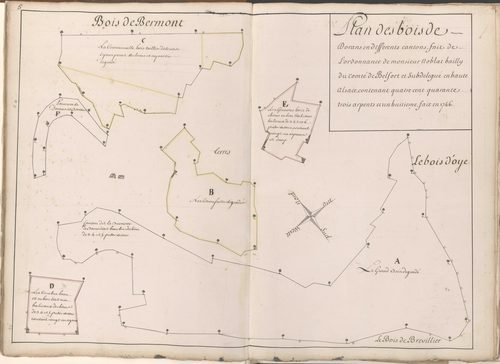 Atlas des bois de la subdélégation Belfort.