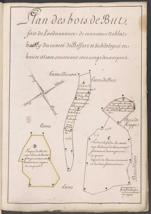 Atlas des bois de la subdélégation Belfort.