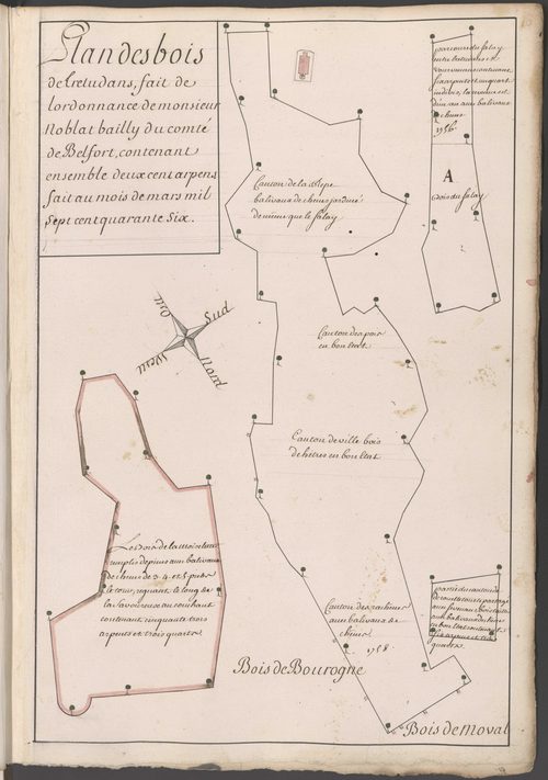 Atlas des bois de la subdélégation Belfort.
