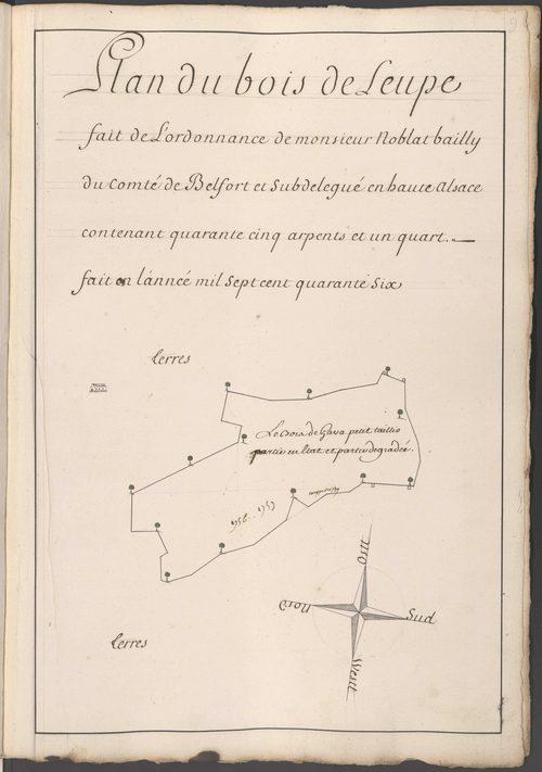 Atlas des bois de la subdélégation Belfort.