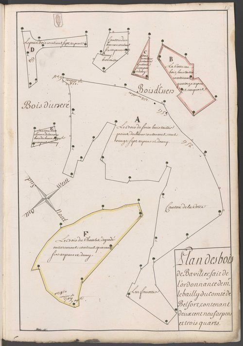 Atlas des bois de la subdélégation Belfort.