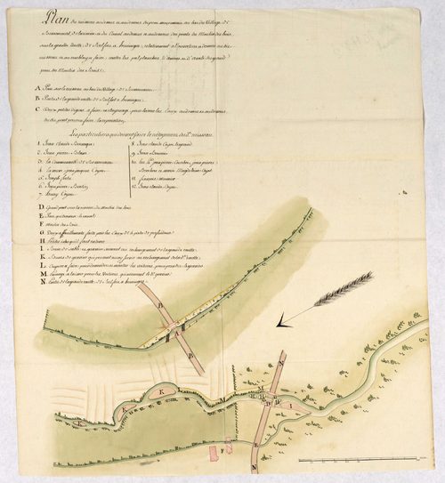 Curages, redressement de ruisseaux à Bessoncourt, Courtelevant, Fontenelle, Giromagny et Réchésy : requêtes, procès-verbaux de visite, toisés, ordonnances.