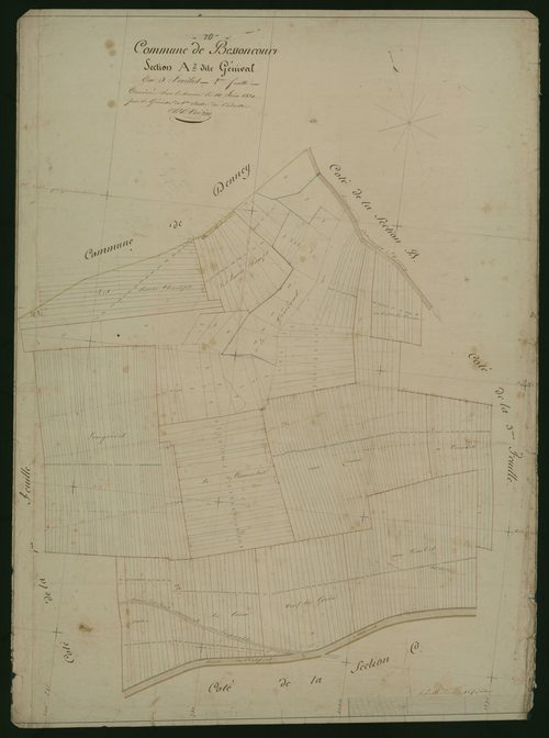Commune de Bessoncourt (13 feuilles).