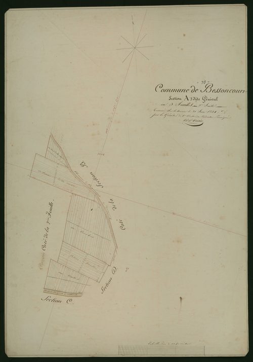 Commune de Bessoncourt (13 feuilles).