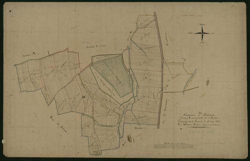 Communes de Botans (4 feuilles).
