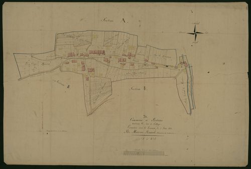 Communes de Botans (4 feuilles).