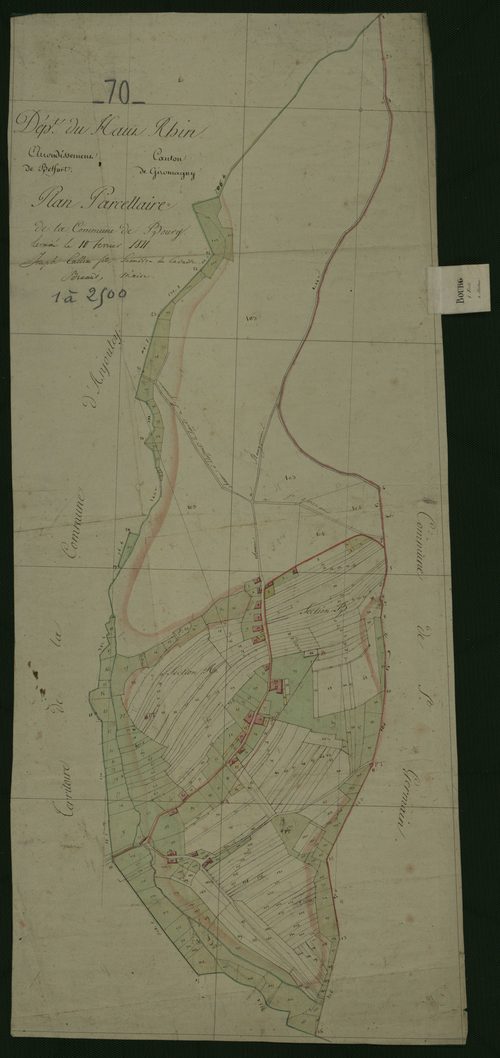 Commune de Bourg-sous-Châtelet (2 feuilles).