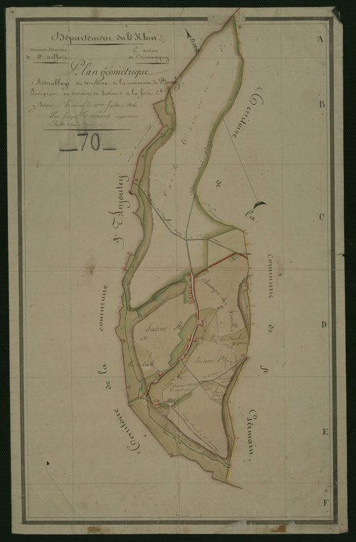 Commune de Bourg-sous-Châtelet (2 feuilles).