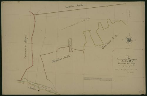 Commune de Bourogne (11 feuilles).