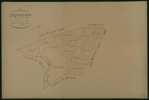 Commune de Chavannes-les-Grands (13 feuilles).