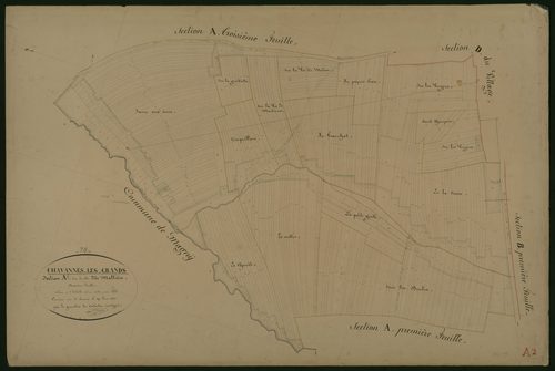Commune de Chavannes-les-Grands (13 feuilles).