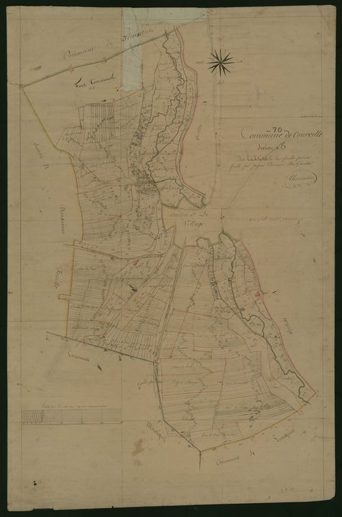 Commune de Courcelles (5 feuilles).