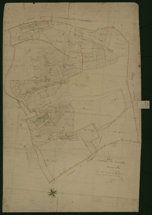 Commune de Courcelles (5 feuilles).