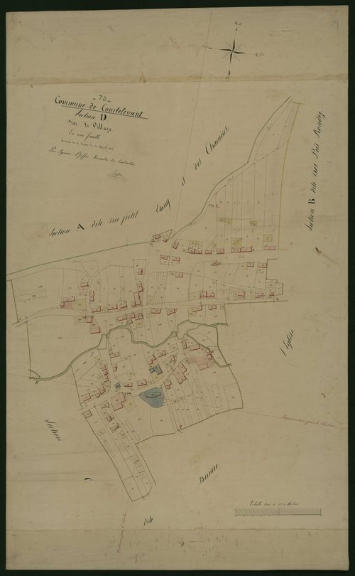 Commune de Courtelevant (6 feuilles).