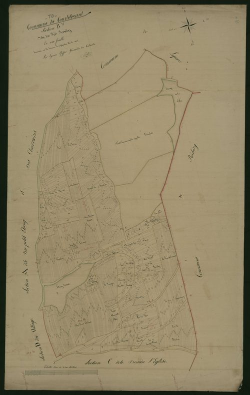 Commune de Courtelevant (6 feuilles).