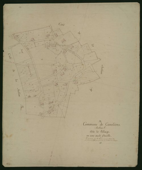 Commune de Cunelières (6 feuilles).