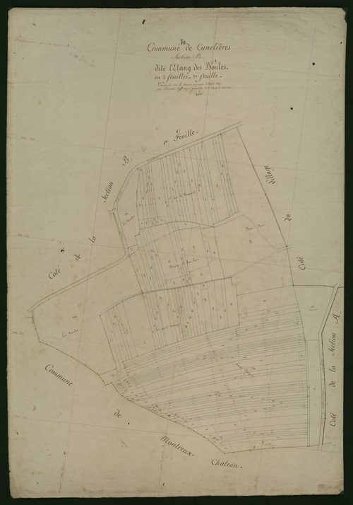 Commune de Cunelières (6 feuilles).