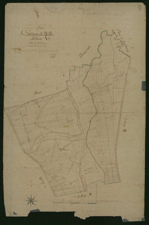 Commune de Delle (8 feuilles).