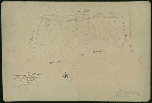 Commune de Denney (9 feuilles).