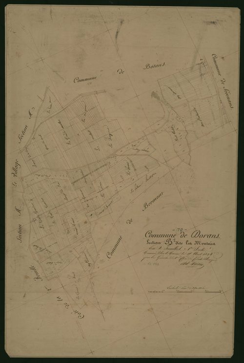 Commune de Dorans (6 feuilles).