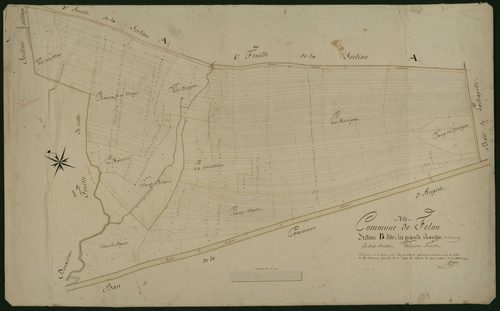 Commune de Felon (9 feuilles).