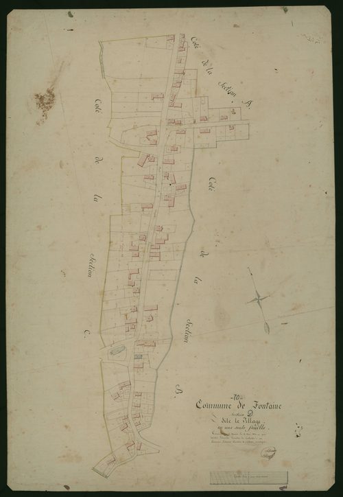 Commune de Fontaine (8 feuilles).