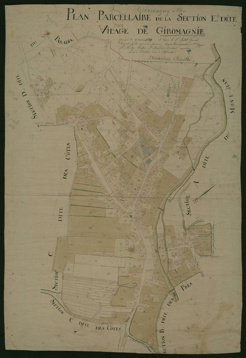 Commune de Giromagny (7 feuilles).