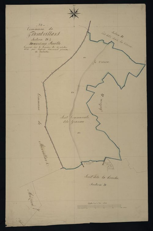 Commune de Grandvillars (13 feuilles).