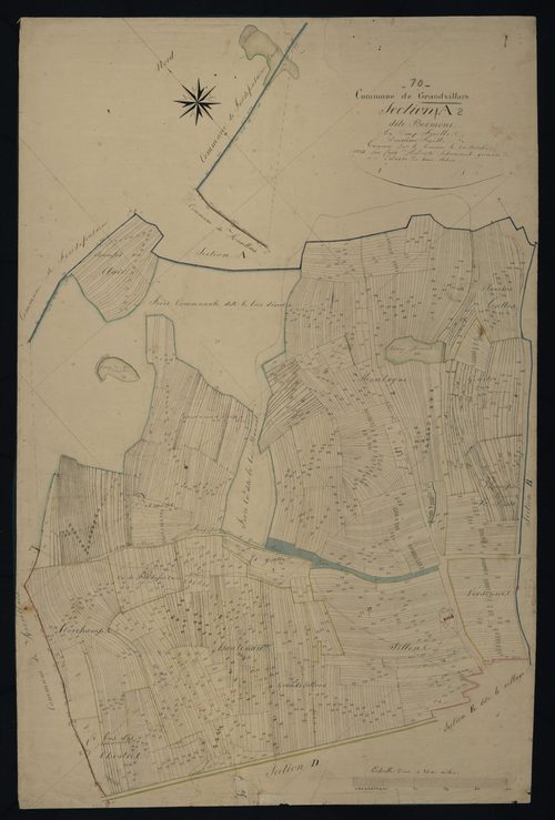 Commune de Grandvillars (13 feuilles).
