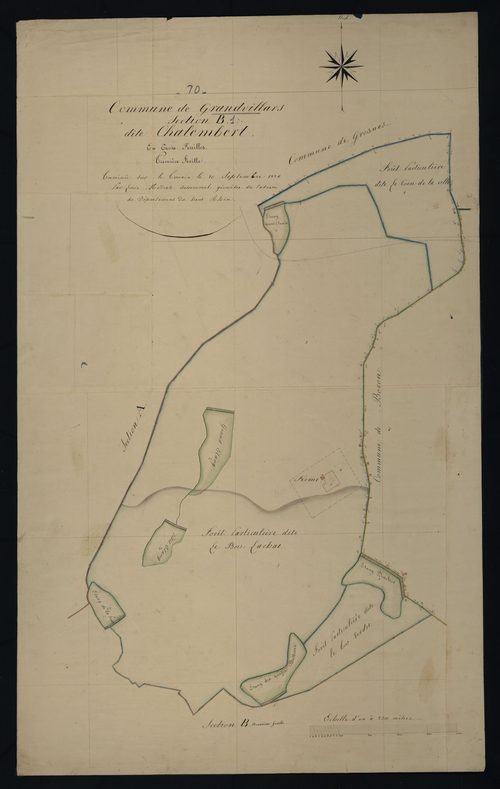 Commune de Grandvillars (13 feuilles).