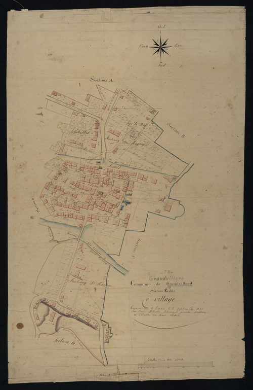 Commune de Grandvillars (13 feuilles).