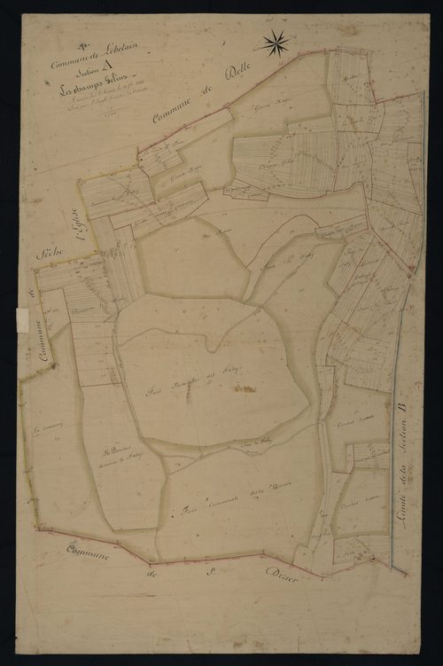Commune de Lebetain (4 feuilles).