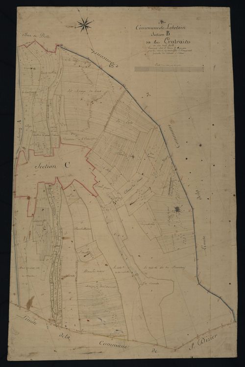Commune de Lebetain (4 feuilles).