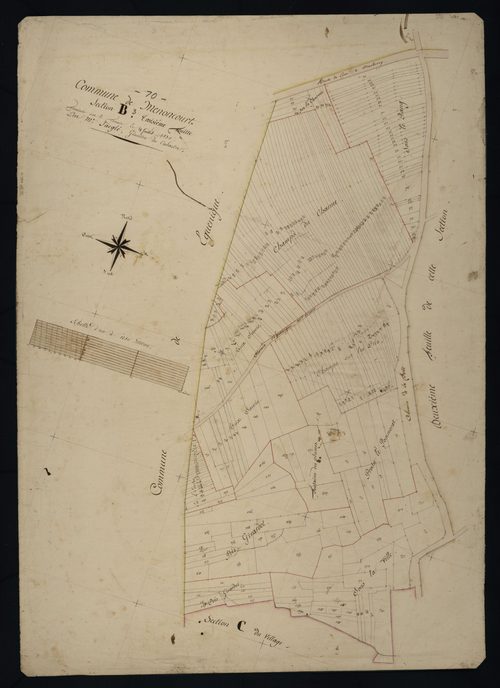 Commune de Menoncourt (5 feuilles).