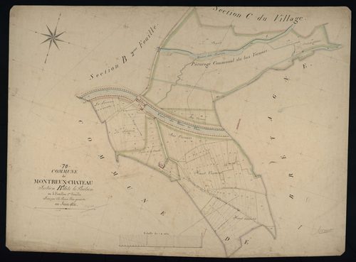 Commune de Montreux-Château (13 feuilles).