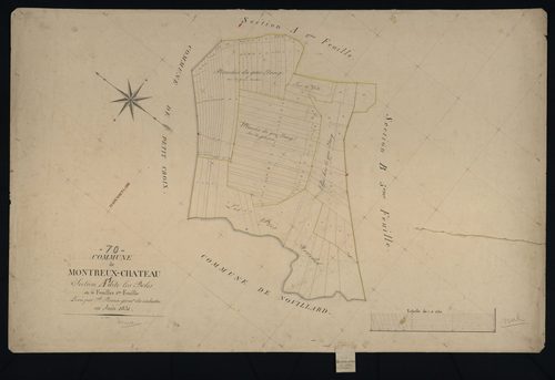 Commune de Montreux-Château (13 feuilles).