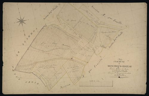 Commune de Montreux-Château (13 feuilles).